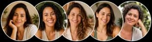 Mulheres que usam mandalas para relaxar